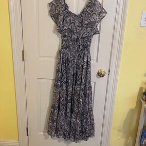 SEN Paisley Print Dress